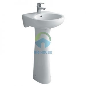 Chậu lavabo treo tường Inax L-284V(EC/FC)(Chân dài )