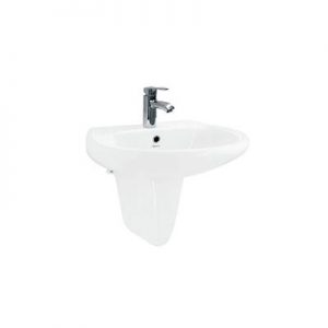 Chậu lavabo treo chân lửng Viglacera VI5