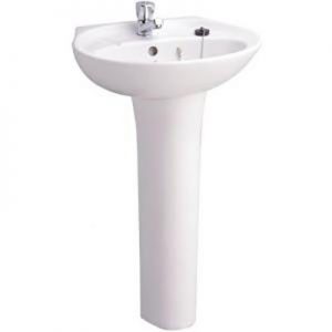 Chậu lavabo treo tường chân dài Cotto C016