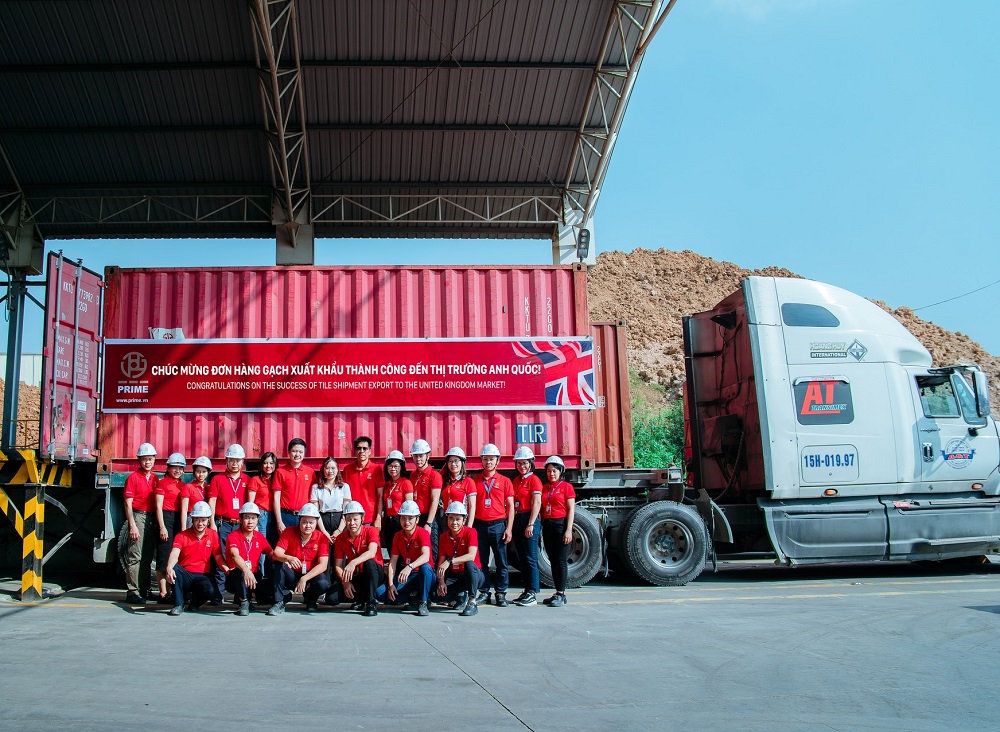 Container hàng gạch Prime xuất khẩu