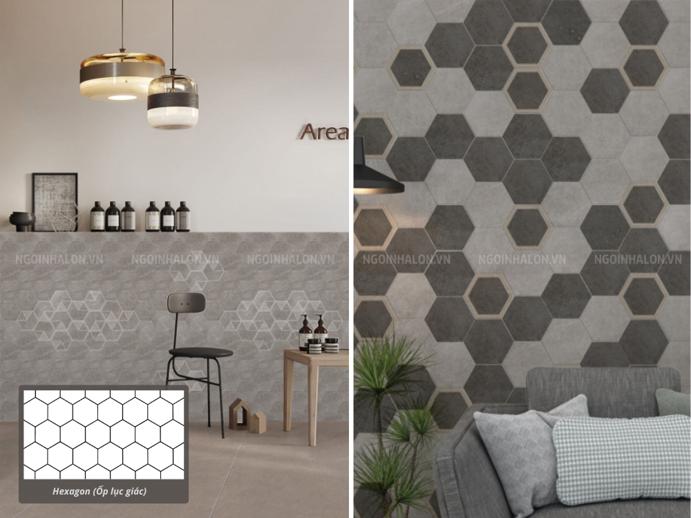 Hexagon - ốp gạch lục giác