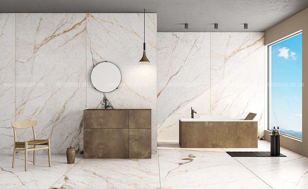 kích thước gạch ốp tường khổ lớn