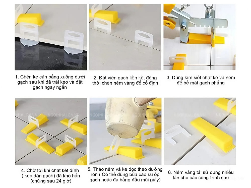 Cách sử dụng ke cân bằng để các ron mạch đồng đều