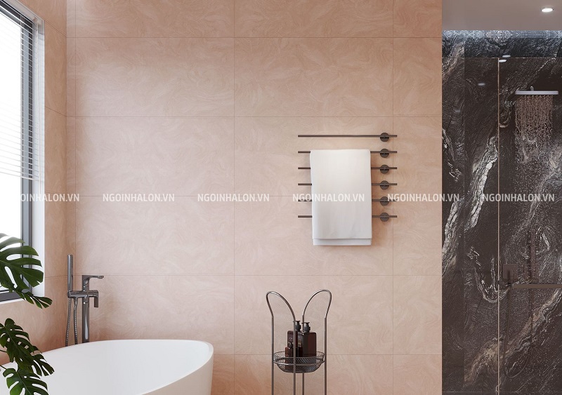 Gạch 45x90 ứng dụng ốp tường nhà tắm
