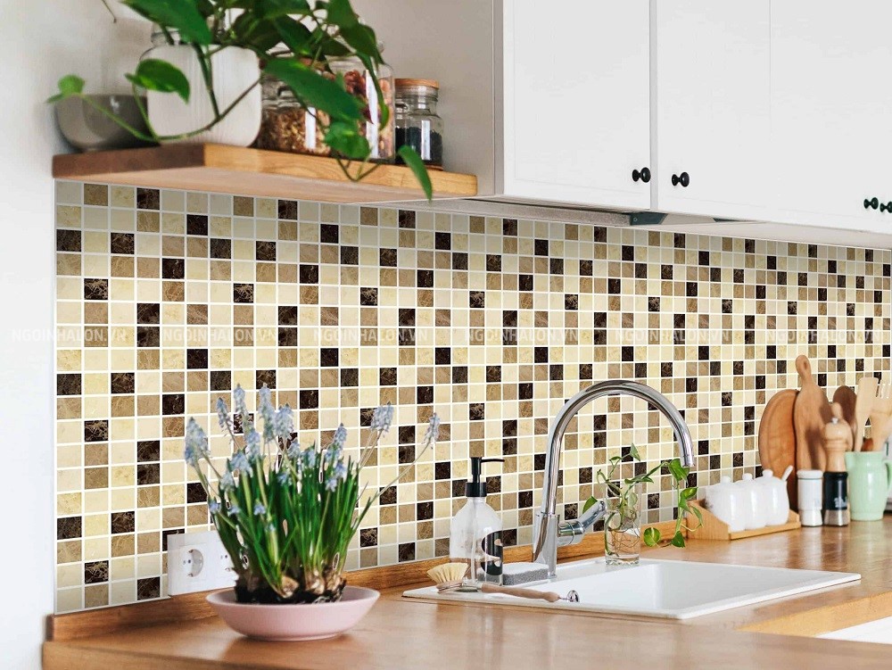 Lưu ý khi chọn gạch mosaic ốp bếp