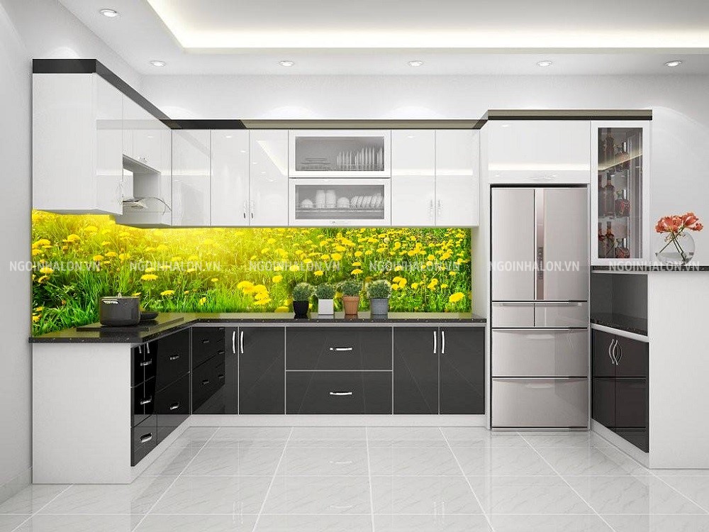 Gạch tranh ốp bếp 3D Gạch tranh ốp bếp 3D