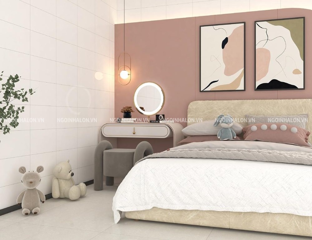 gạch màu trắng trơn Đồng Tâm 25400