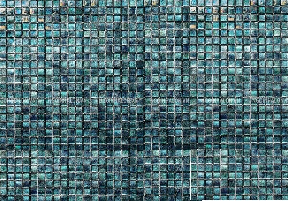 Gạch mosaic vuông tone xanh đen