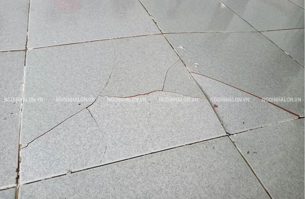 gạch lát nền bị ộp