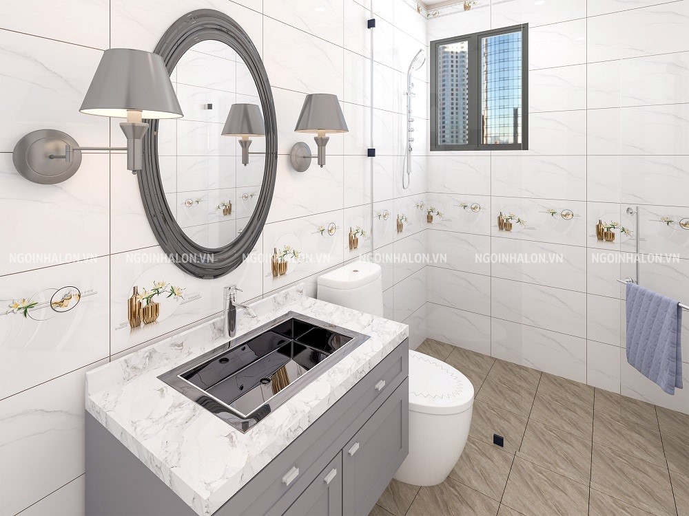 Gạch ốp tường Catalan 36126 30x60 màu trắng