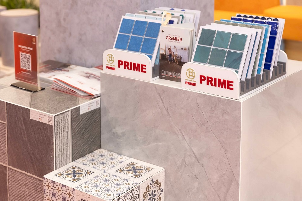 Dòng gạch bông và gạch mosaic - một trong những sản phẩm gạch trang trí của nhà máy gạch Prime.