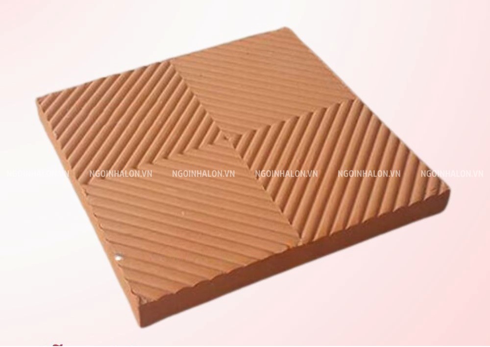 Mẫu gạch lá dừa Đồng Nai kích thước 30x30cm.