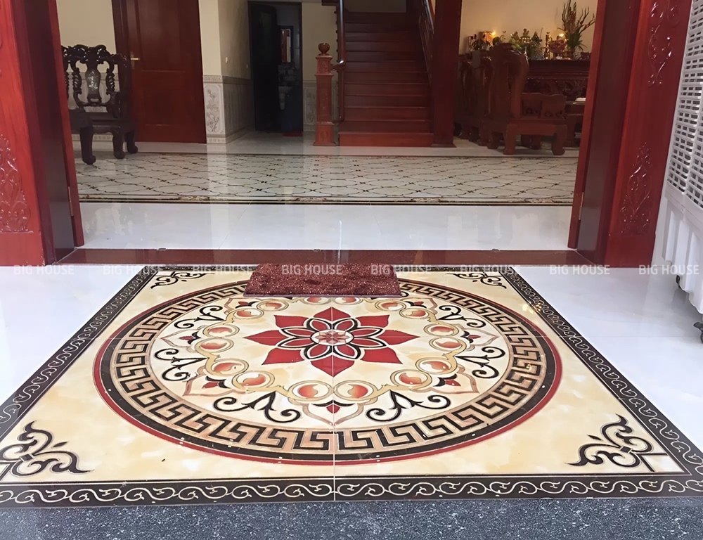 Mẫu gạch thảm khắc kim 606002