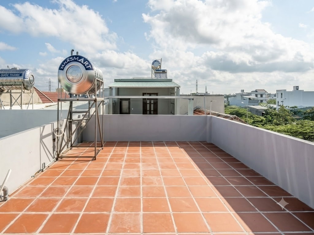 Gạch cotto lát sân thượng