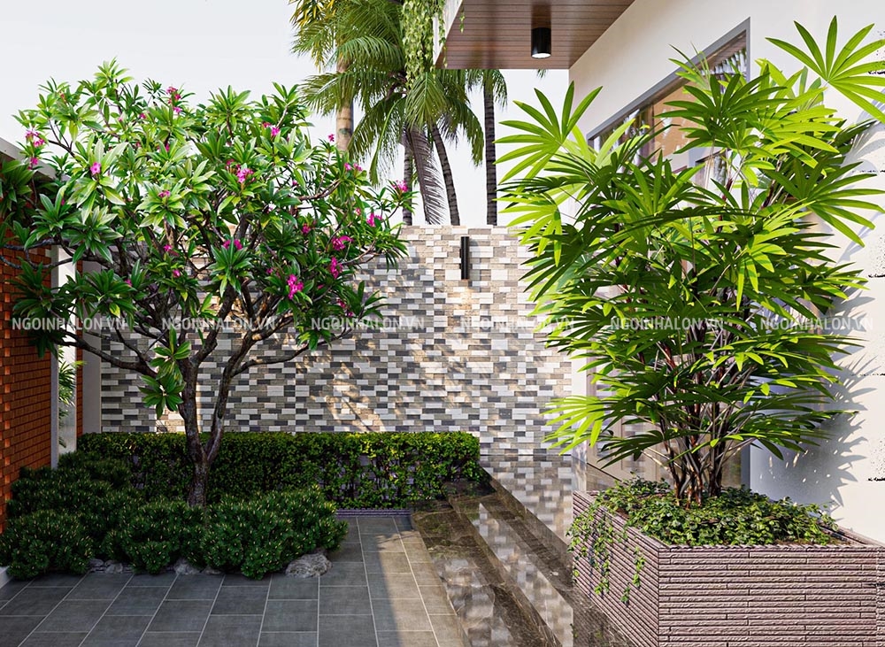 gạch đá chẻ ốp tường rào