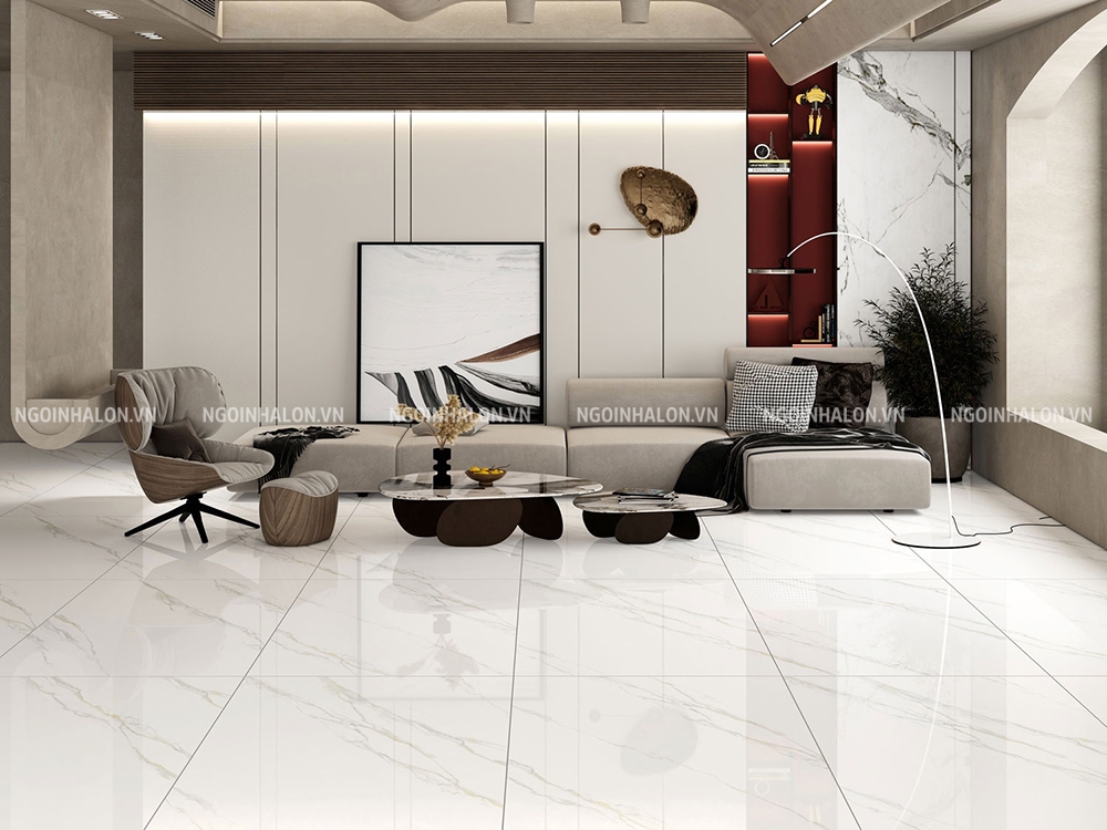 Gạch lát nền 80x80 vân đá Tasa 9104