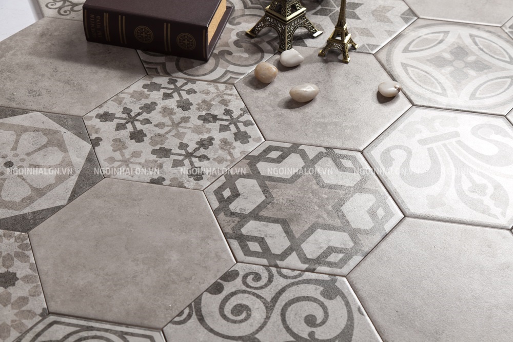 Kích thước gạch hoa hình lục giác 20x23
