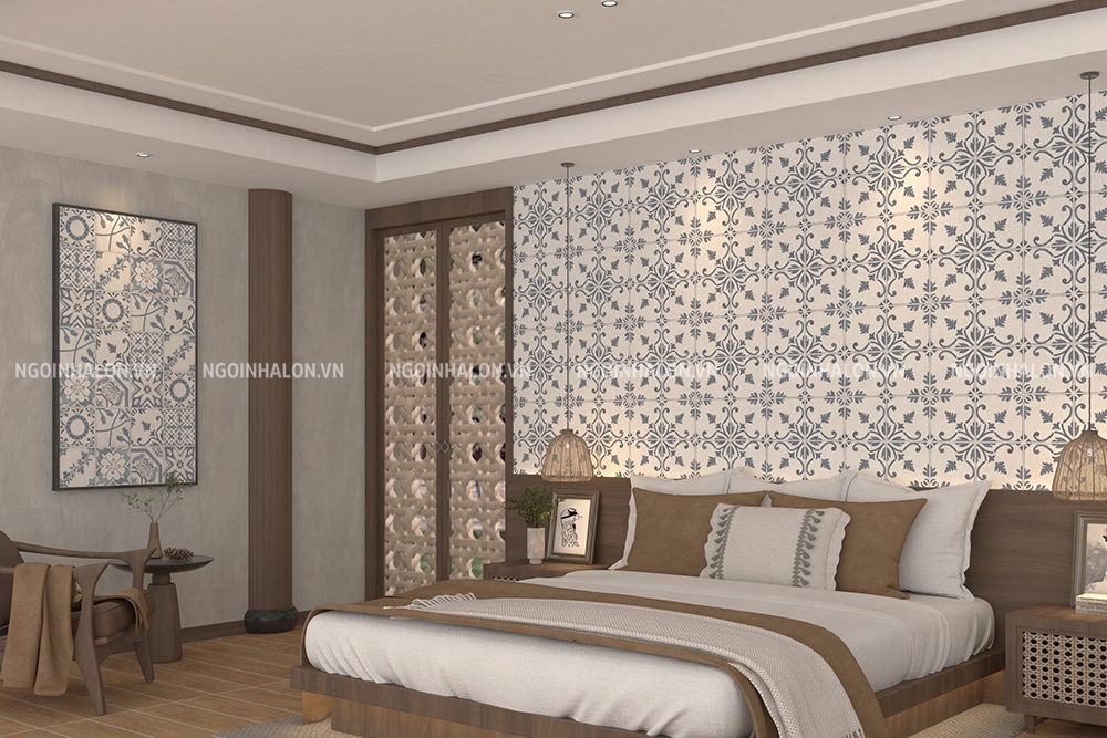 gạch bông Đồng Tâm ốp nội thất