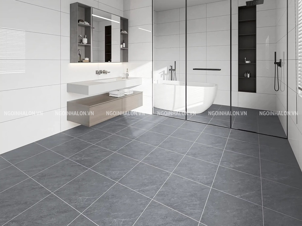 Mẫu gạch men Matt Tasa 4033 vân đá marble màu xám