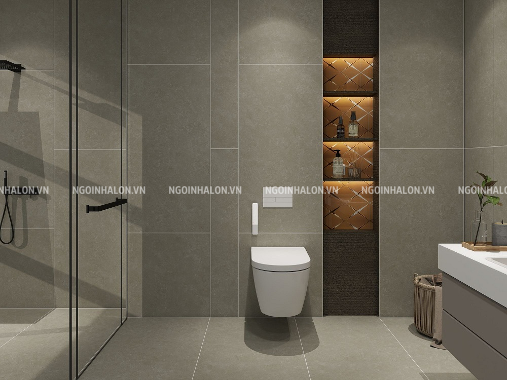 xu hướng sử dụng họa tiết gạch ốp nhà vệ sinh 60x120