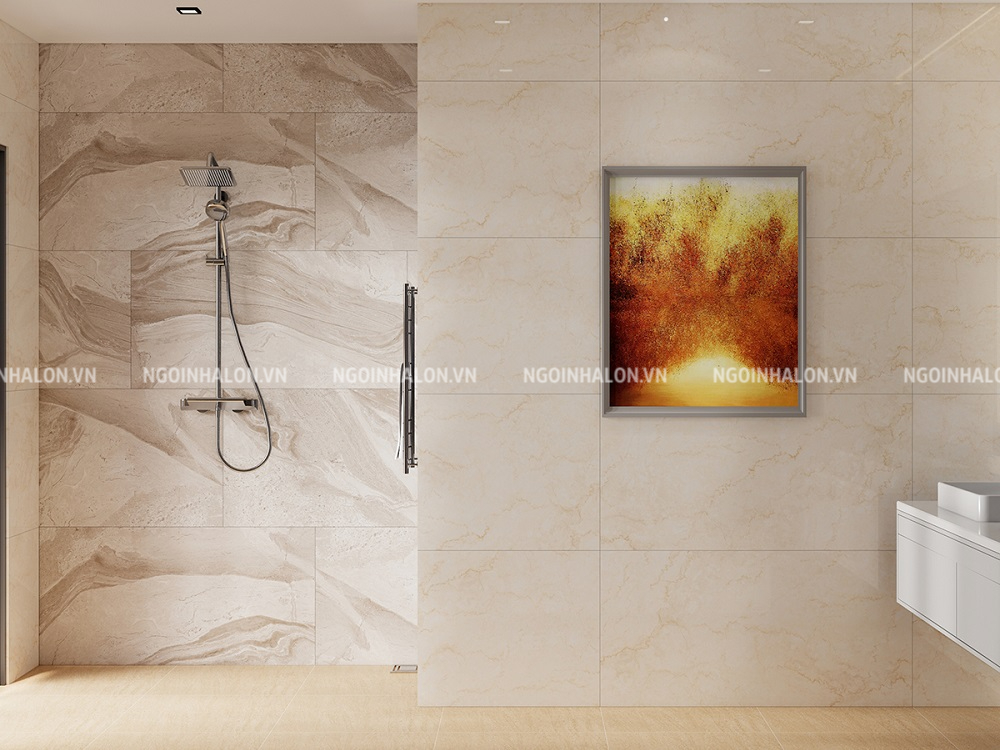 Mẫu gạch ốp nhà vệ sinh 60x120 cao cấp Eurotile THV-Q02