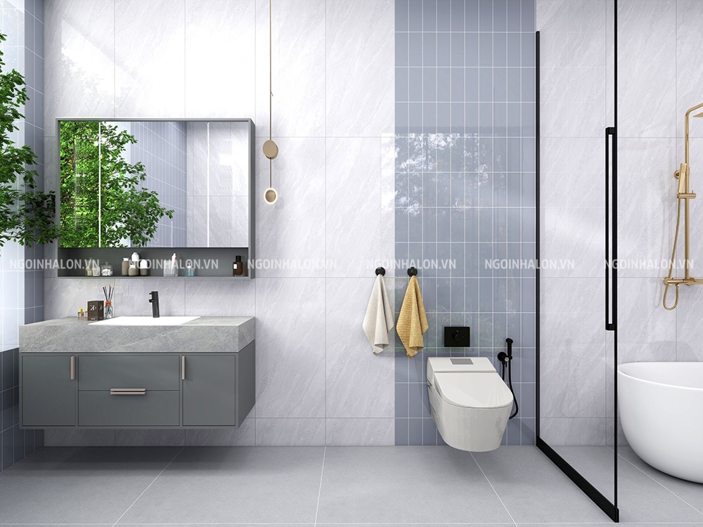 gạch ốp màu ghi sáng Prime 29054