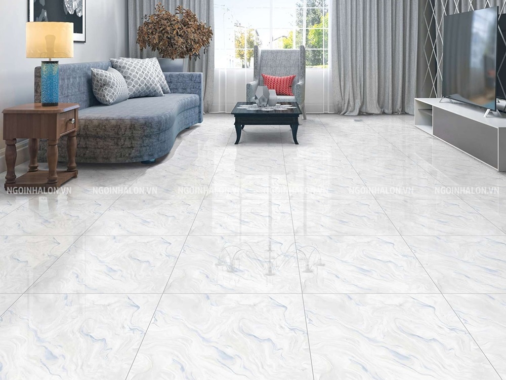 Họa tiết vân mây uốn lượn tự nhiên của mẫu gạch Prime 20106