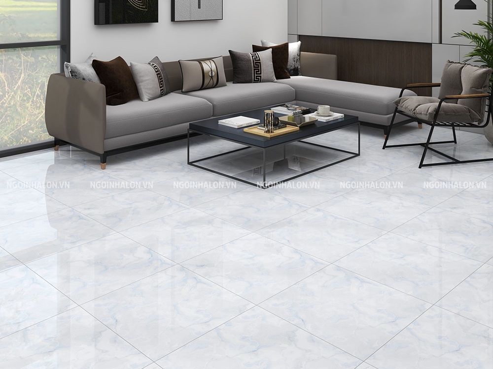 Mẫu gạch trắng vân mây xanh 60x60 Prime 29806