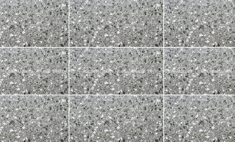 Map gạch terrazzo màu xám