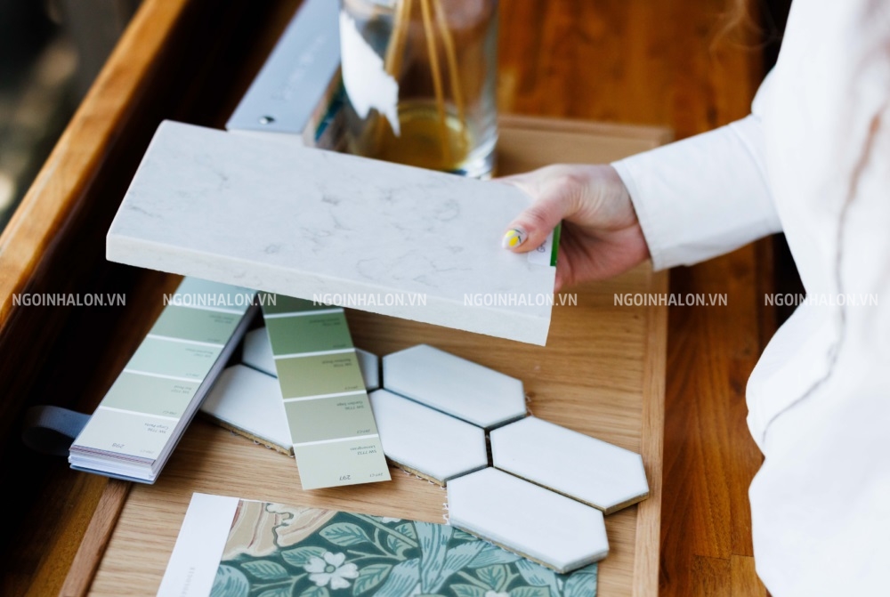 Chọn gạch lát nền phù hợp trước khi tiến hành lát gạch. nguyên tắc trước khi lát nền