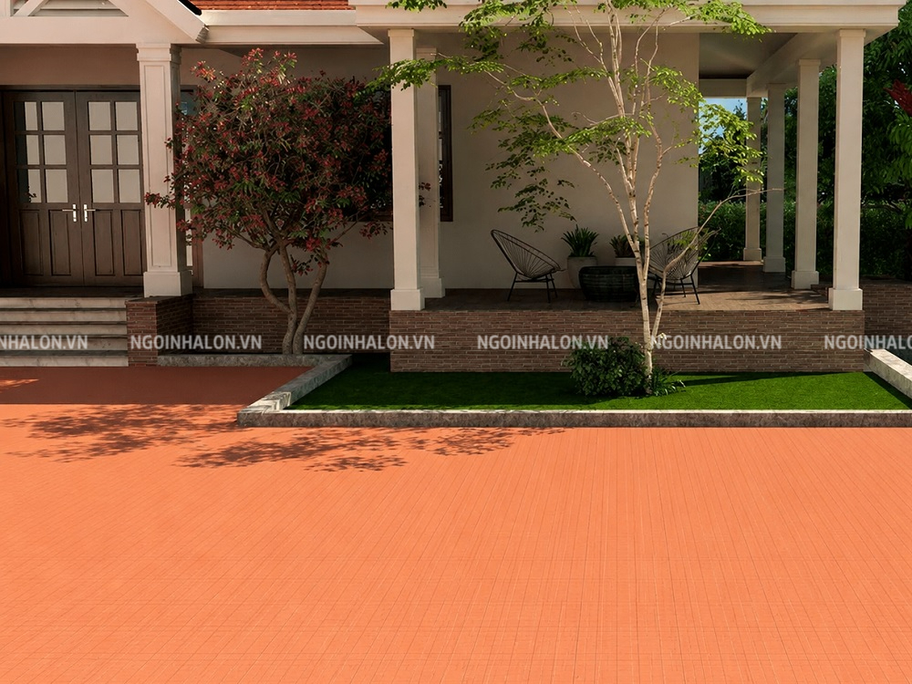 Gạch lát sân vườn 40x40 Viglacera D404