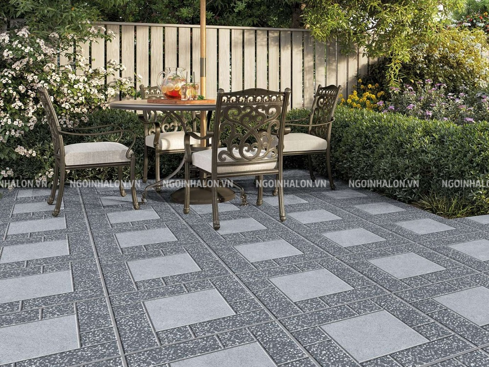 Mẫu gạch lát sân vườn 40x40 Prime 10305 giả đá 