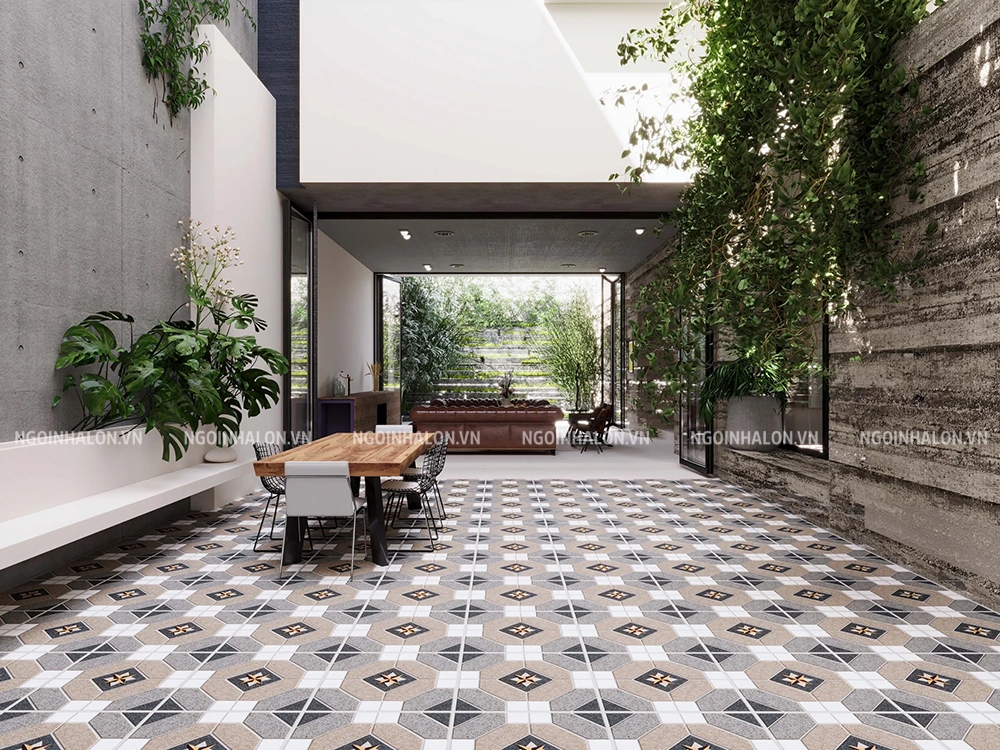 gạch lát sân vườn Royal A554