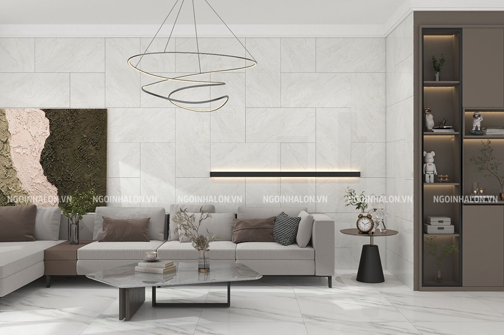 gạch ốp tường phòng khách 40x80 vân đá Đồng Tâm 4080CLOUD001-H+ gạch ốp tường phòng khách 40x80 vân đá Đồng Tâm 4080CLOUD001-H+