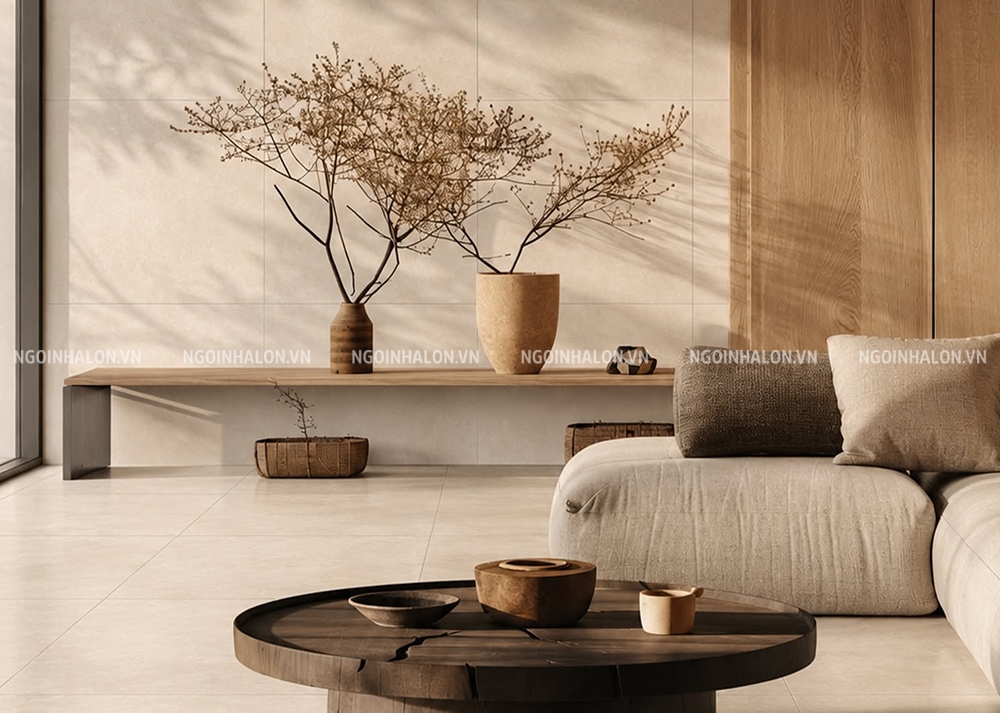 Mẫu gạch Ultra Porcelain 80x80 vân cát màu be Vitto 33205 Mẫu gạch Ultra Porcelain 80x80 vân cát màu be Vitto 33205