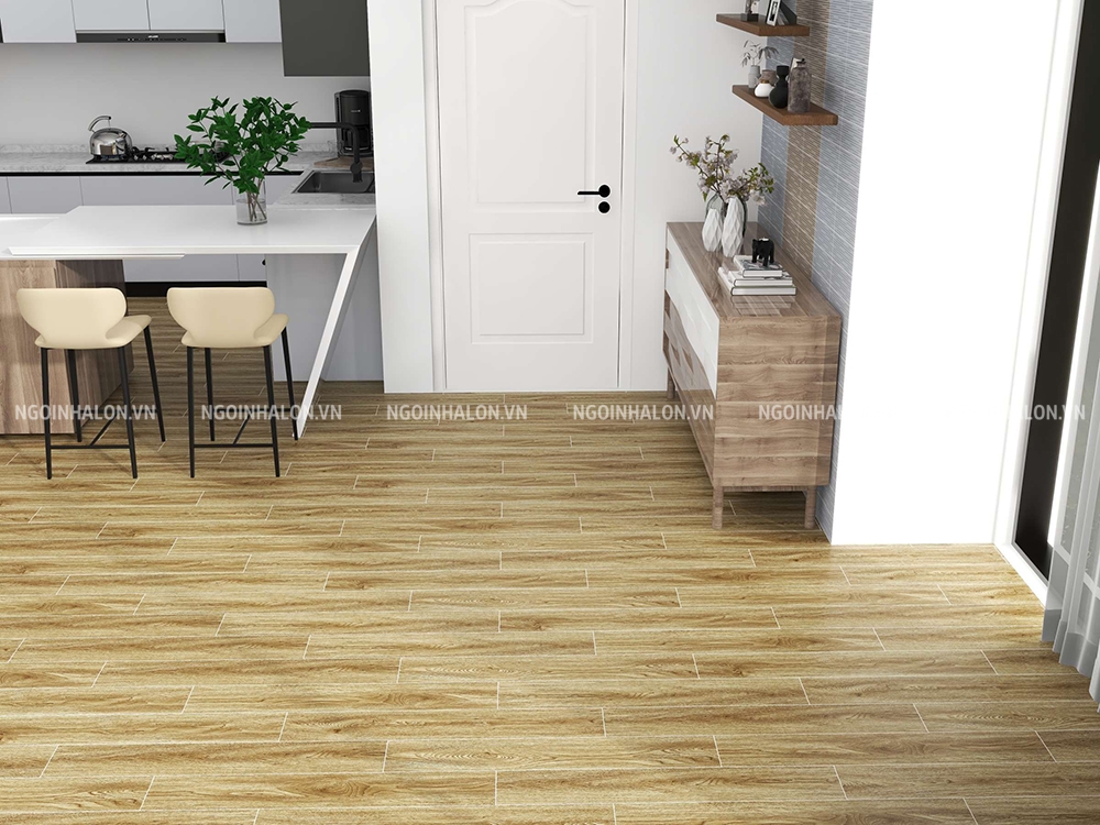 Gạch thẻ vân gỗ 15x90 Prime 20604 màu nâu tự nhiên