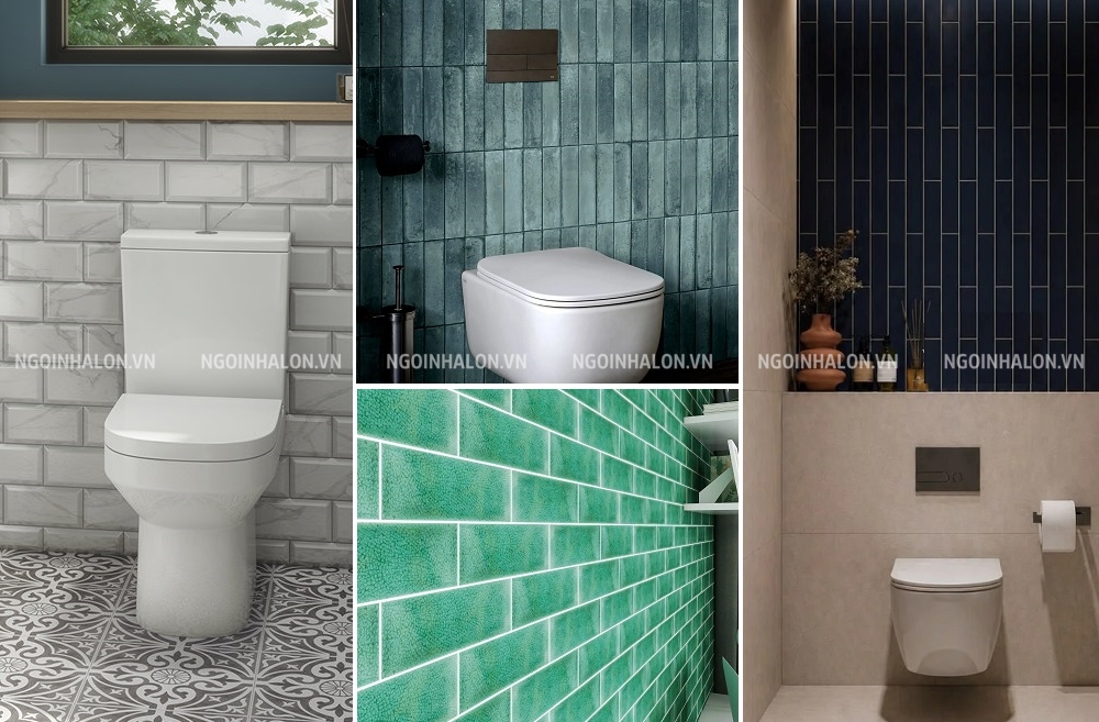 Họa tiết gạch thẻ ốp WC thông dụng